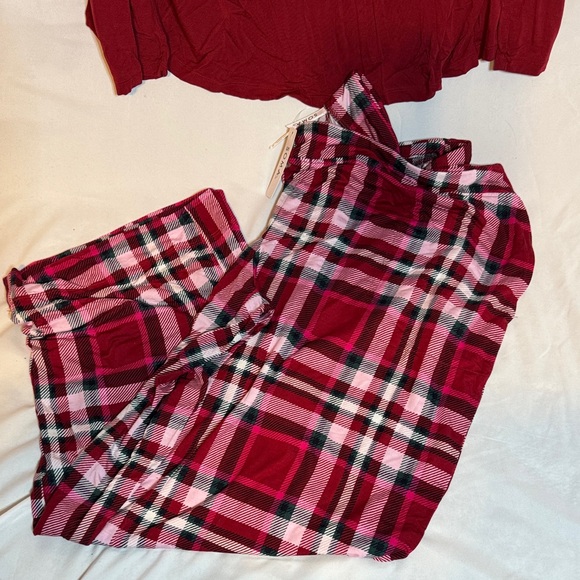 Soma Red Plaid Pajama Set - Picture 5 of 7